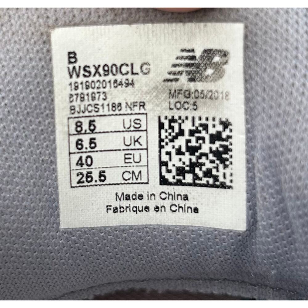 New Balance X90 Gray Peach Running Sneakers Women’s Size 8.5 - Picture 4 of 8